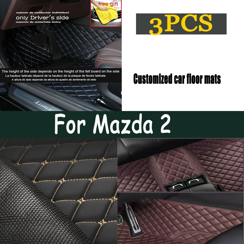 

Car Floor Mats For Mazda2 Mazda 2 Demio Toyota Yaris R DJ DL 2015~2022 Rugs Carpets Interior Parts Car Accessories