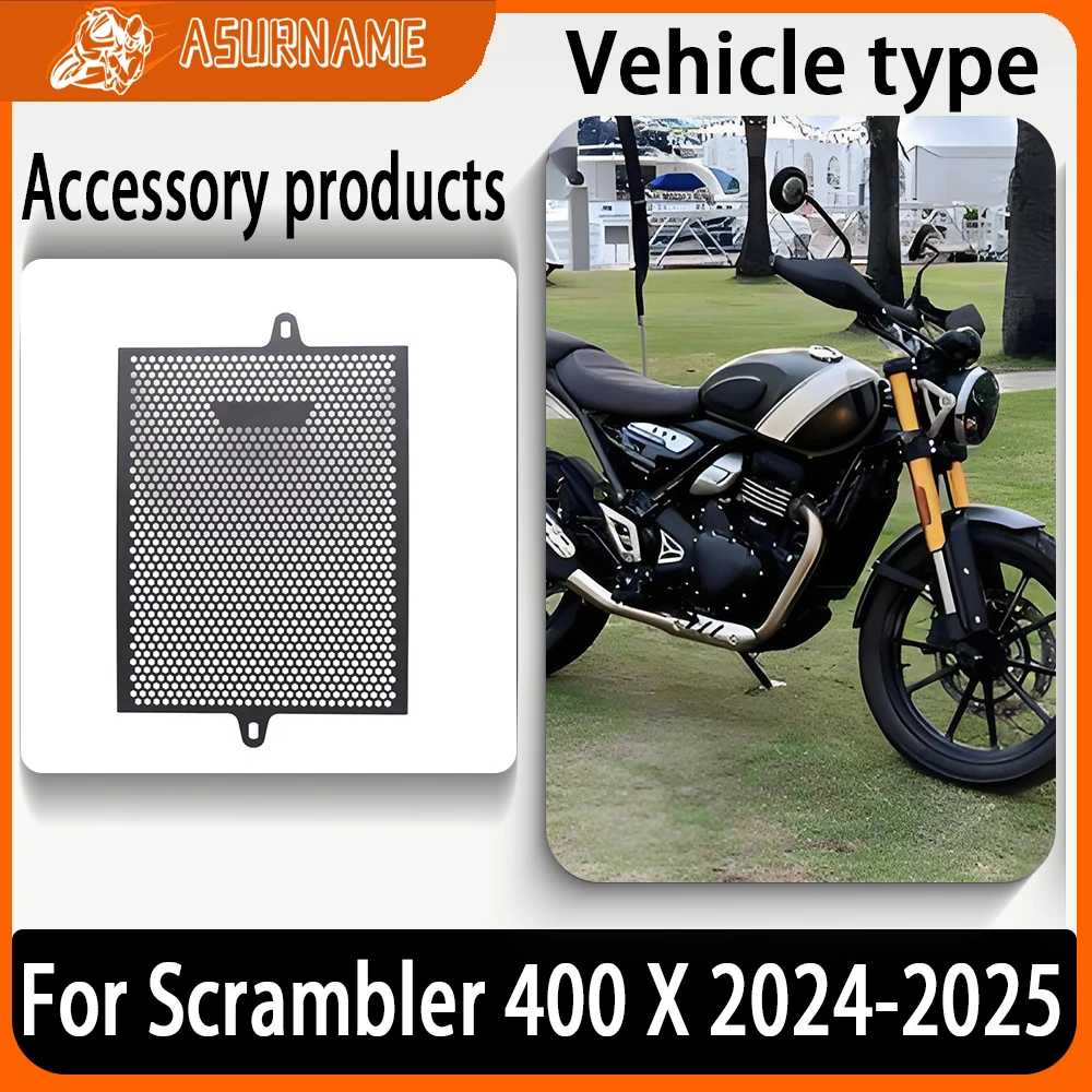 

For Scrambler 400 X Speed 400 Scrambler400 X Speed400 2024-2025 Cooler Guard Cover Radiator Guard Grille Cover Protection