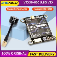 JHEMCU VTX30-800 5.8G 40CH PitMode 25mW 100mW 200mW 400mW 800mW Adjustable VTX 2-6S 30X30mm for RC FPV Racing Freestyle Drone