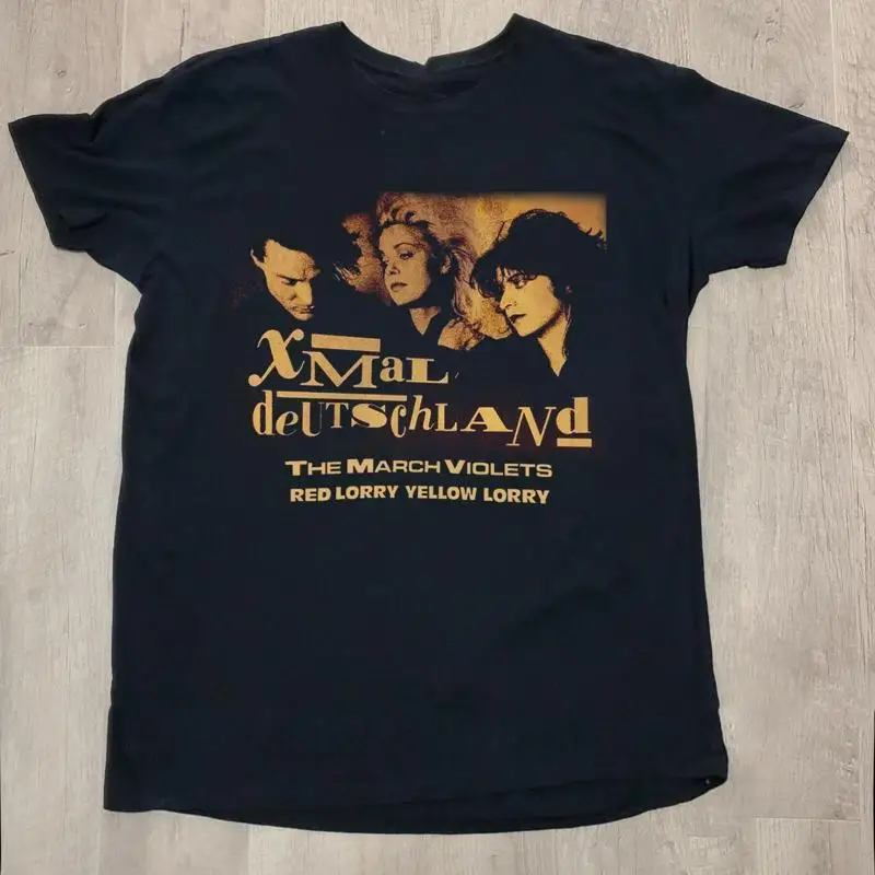 

Xmal Deutschland Black Tee Cotton T Shirt All Size