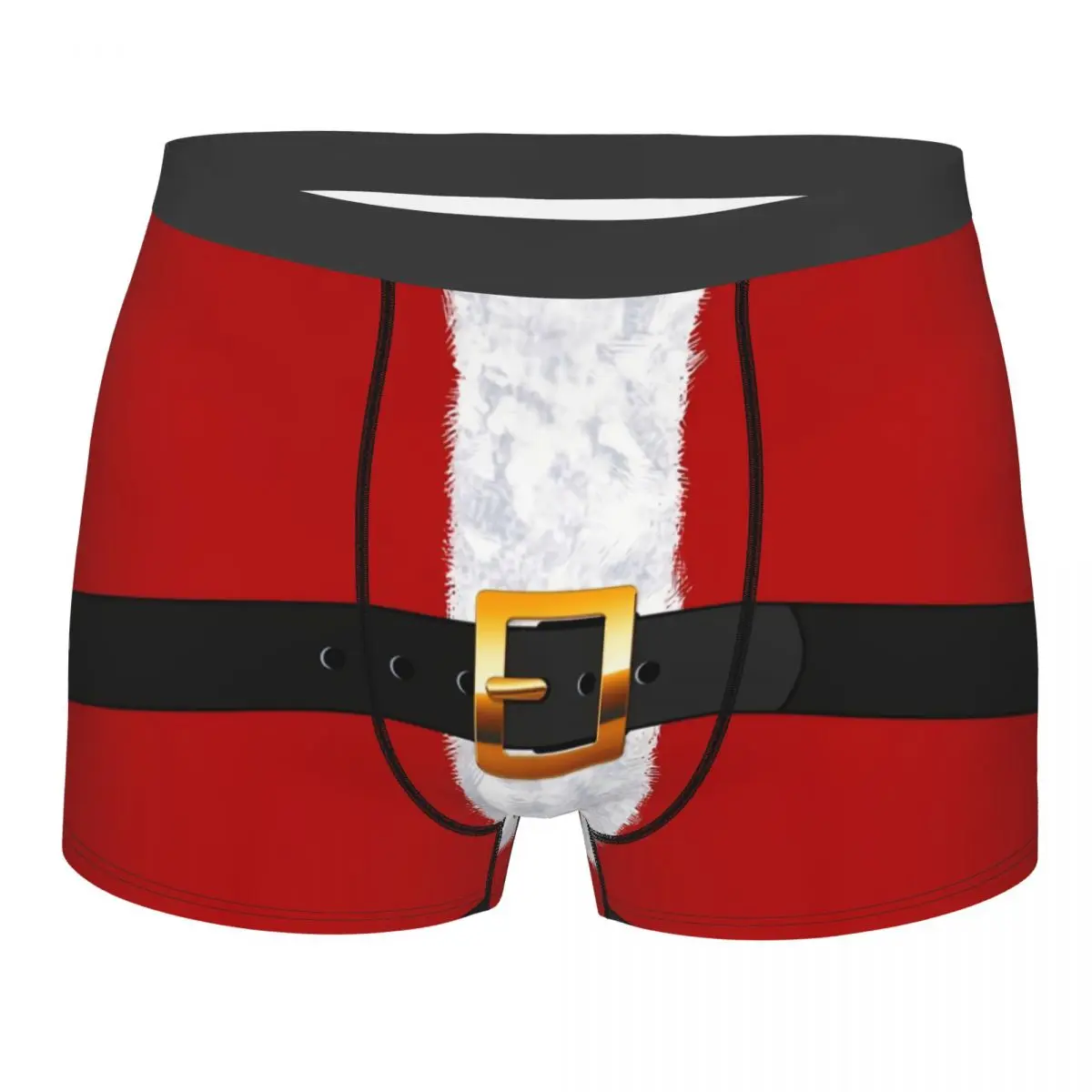 

Santa Claus Suit Statement Underpants Breathbale Panties Male Underwear Print Shorts Boxer Briefs