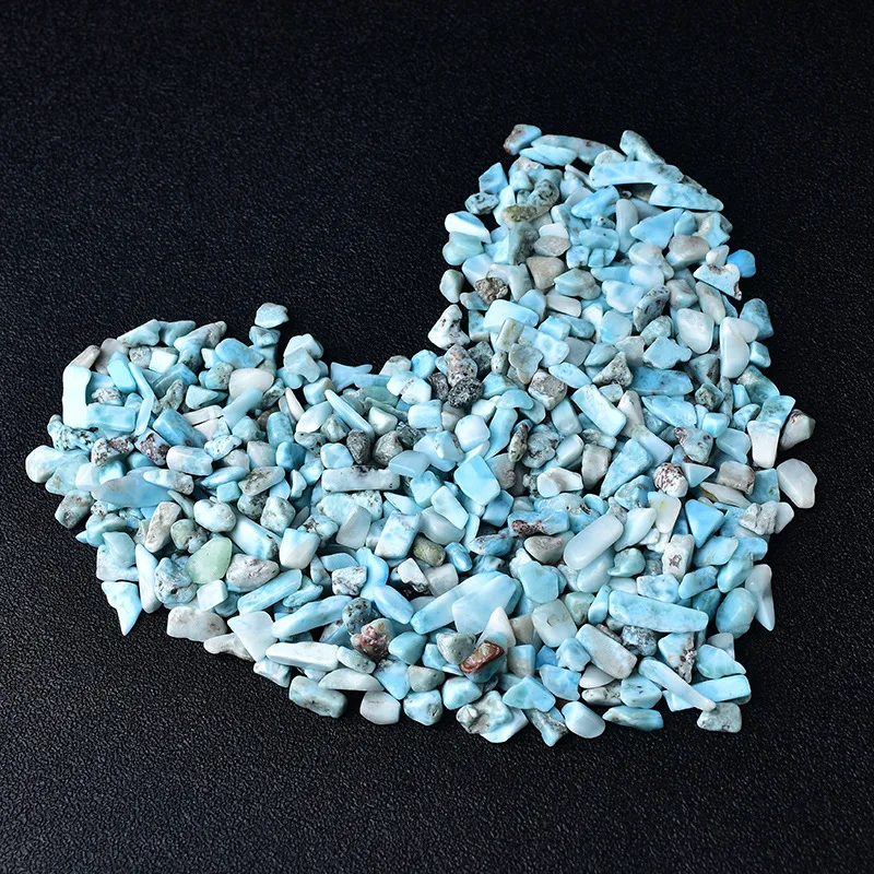 50g Natural Larimar Gravel Crystal Tumbled Bulk Healing Mineral Specime Gemstones Gem Raw Aquarium Decoration Gift