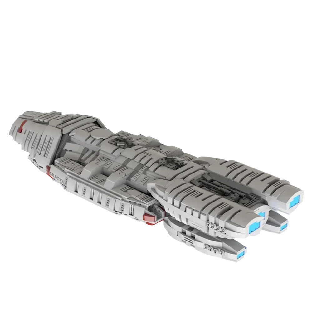 EKbricks MOC Battlestar Galactica - UCS Scale Model Bricks Space Spacecraft Spaceship Building Blocks Set For Collect Gift