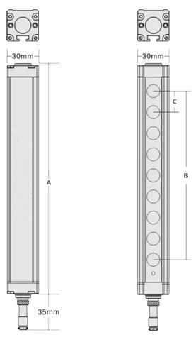 KJT Cina Produttori Sensore economico rilevatore di porte per ascensori con sensore per tende luminose di sicurezza