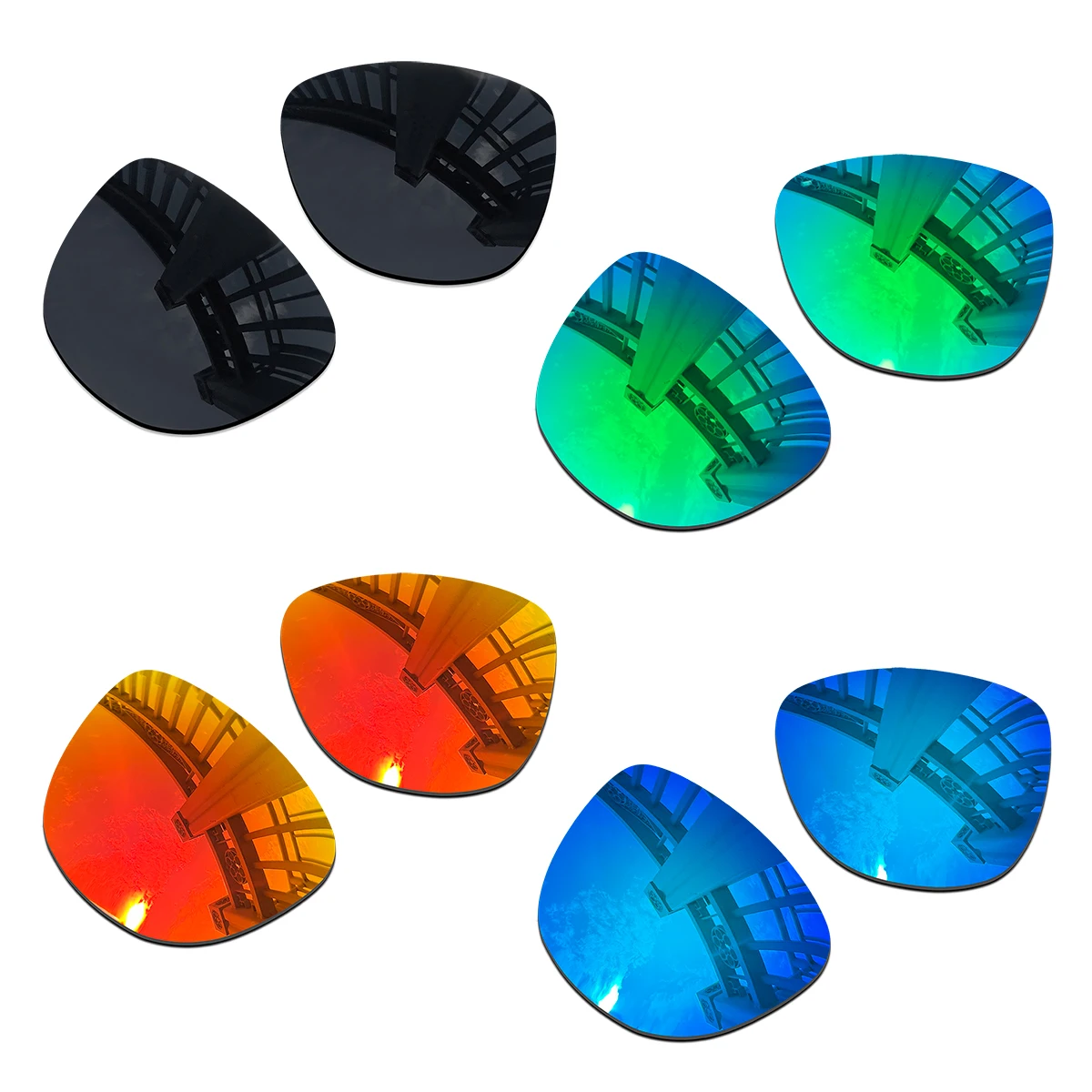 

100% сменные поляризационные линзы с защитой от ультрафиолета для солнцезащитных очков Frogskins Range XL OOF 51 мм, оправа с защитой от царапин