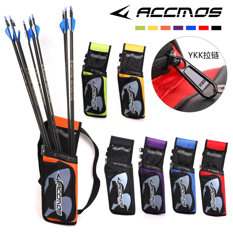 

ACCMOS Arrow Bag Release Pouch Portable Reverse Arrow Quiver Archery Part Storage Holder For Waist Carrying Hunting Shooting