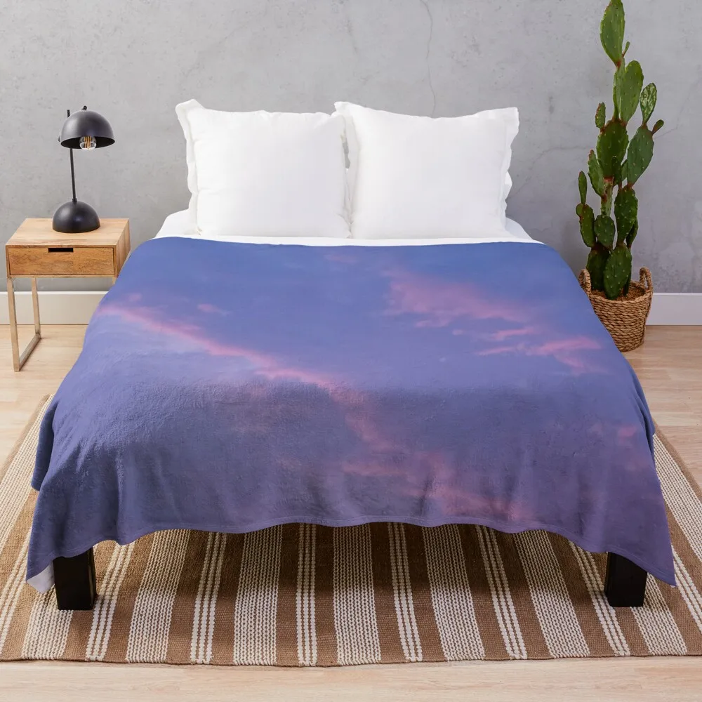 

A Cold Winter Sunset Throw Blanket heavy to sleep Hairy Blankets