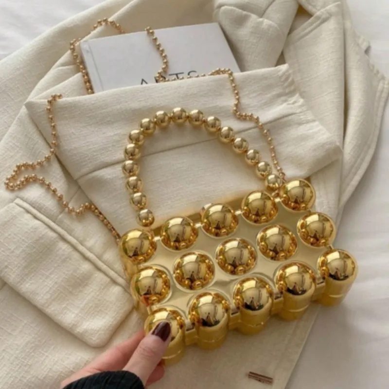 Candy Color Acrylic Evening Bag Women Chain Clutch Purse Trendy Versatile Party Handbag