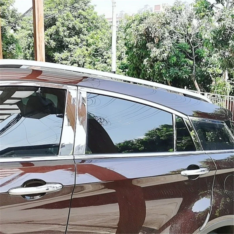 

WELKINRY For Ford Territory 2019-2025 Stainless Steel Car Body Door Window Central Middle B C Column Pillar Post Cover Trim