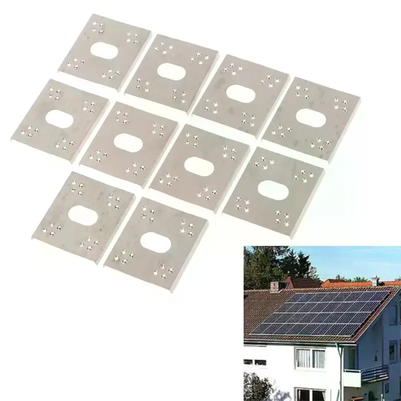 10/30/50pcs C-Shaped Solar Panel PV Grounding Clip Washer Spacer Gasket For Photovoltaic Systems
