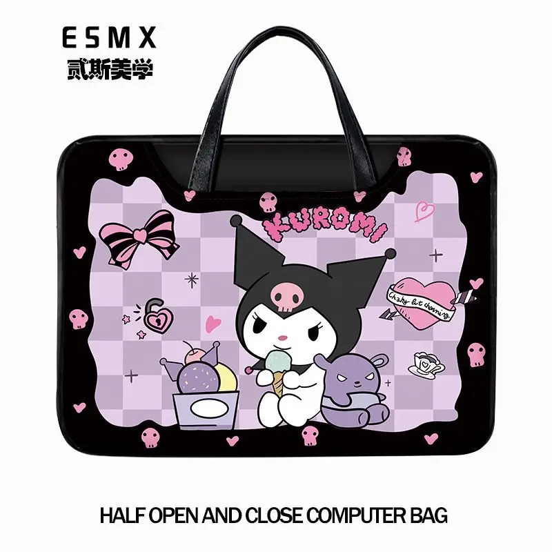 

Sanrio Kuromi Disney Stitch Laptop Bag Cute Large Capacity Tablet Organizer Cartoon Handbag Laptop Case 15in 13in 14in 16in Gift