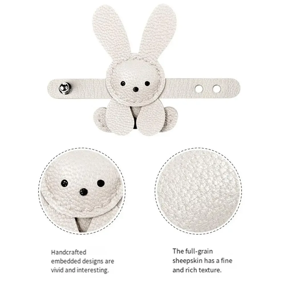 New Little White Rabbit Bags Charm Cute White Pendant Bag Decoration Accessory Handmade Adjustable Cute Bunny Bags Pendant Decor image 6