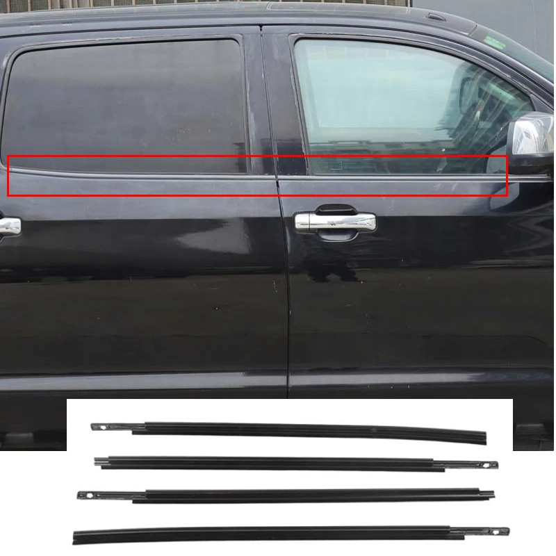 

For 2007-2021 Toyota Tundra window seal car noise reduction seal ABS + rubber replacement parts (OE: 68160-0C020)