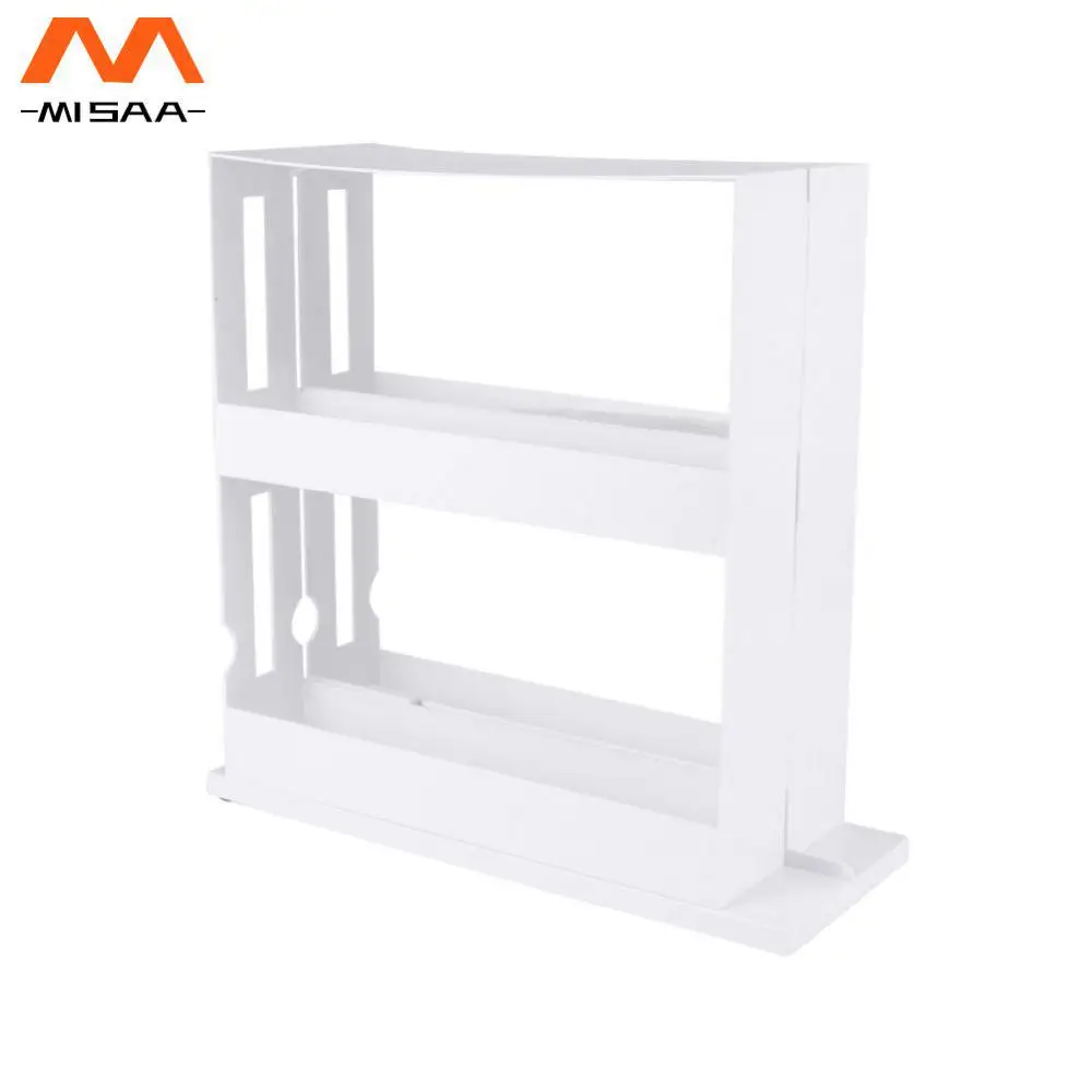 Seasoning Storage Box Shelf Saving Place Rotate Durable Storages-tool Household Practical Kitchen Storage Holder Storage Rack