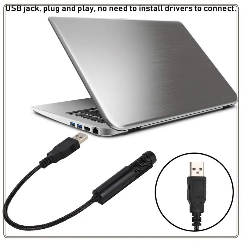 

Mini USB Condenser Microphone, Mini Recording Wired Microphone For Singing, Voice Chat, Webcast, Online Teaching, Easy To Use
