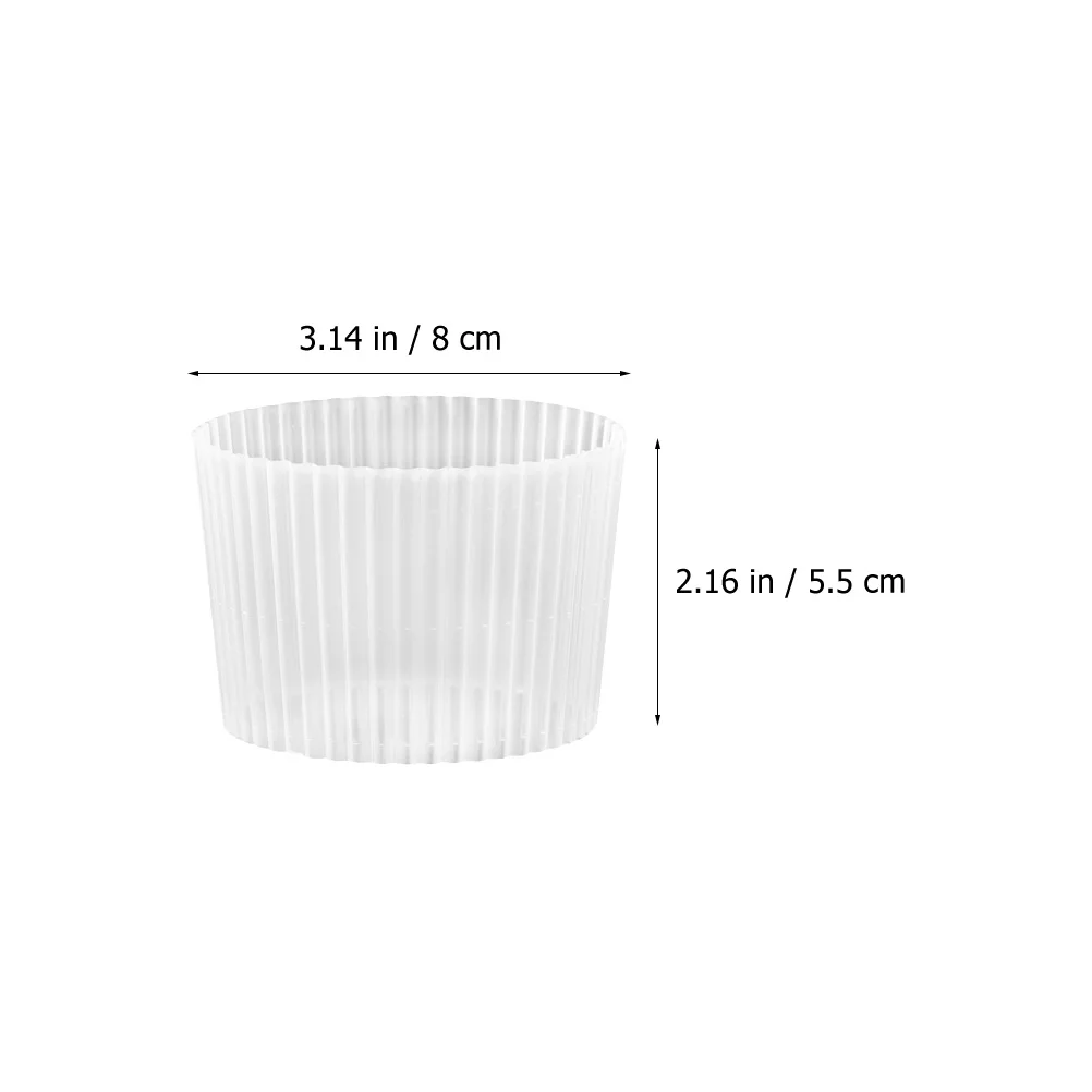 

100 Pcs Milk Tea Cup Set Heat Insulation Cover Ceramic Holder Plastic Protective Protector Sleeves Portable Automatic Outdoor