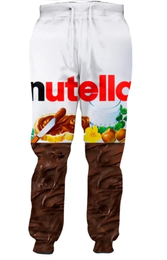 New Men/Womens Nutella Food Funny 3D Print Fashion Tracksuits Crewneck hoodie Hip Hop Sweatshirt and Pants + Hoodies TZ05