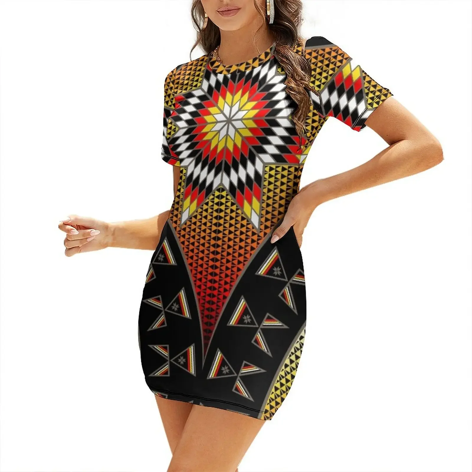 

Morning Star with Tipi's (BRYW) Short-Sleeved Dress luxury dresses prom clothes Casual dresses Dress