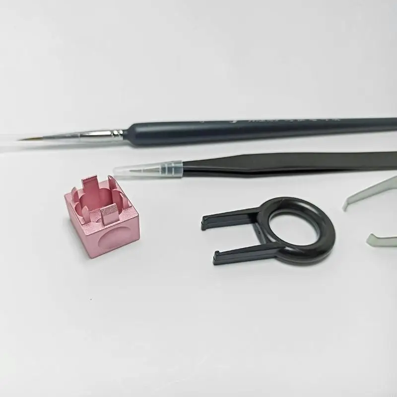 4X7E Keyboard Stem Holder Lube Pen Tool Collection for Customized MX