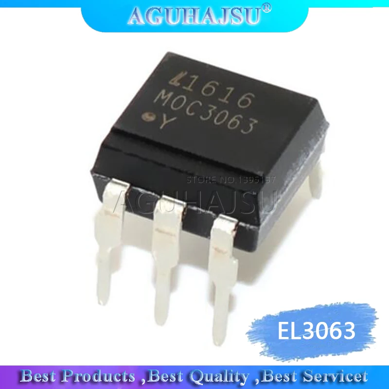 

10 шт. EL3063 Черный пластиковый защитный чехол MOC3063