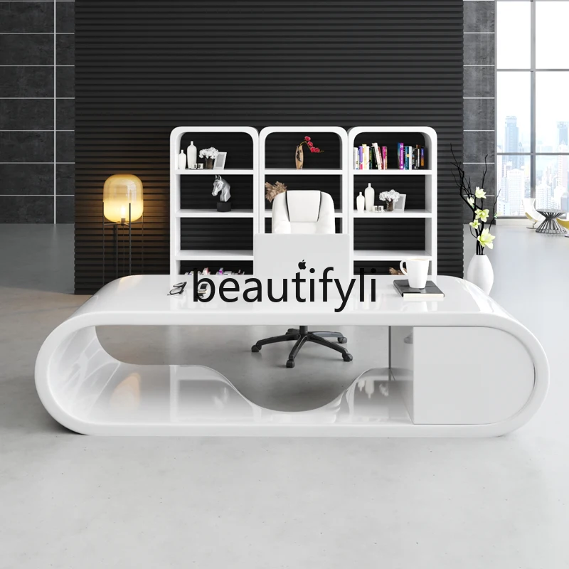 

Boss desk simple modern atmosphere baking paint office manager president supervisor desk