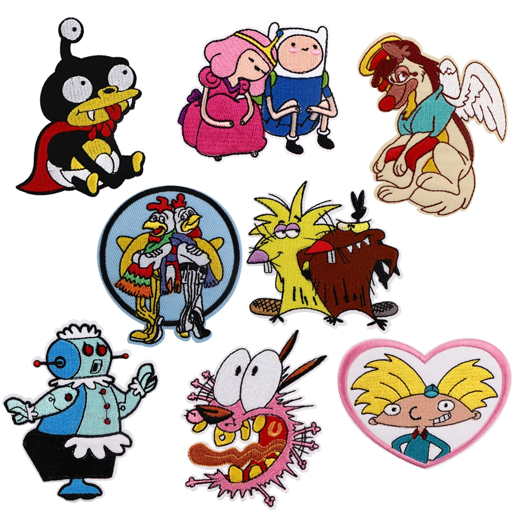 

Cartoon Cute DIY Patches for Clothing Iron on Embroidered Sew Applique Cute Patch Fabric Badge DIY Apparel Accessories Gifts