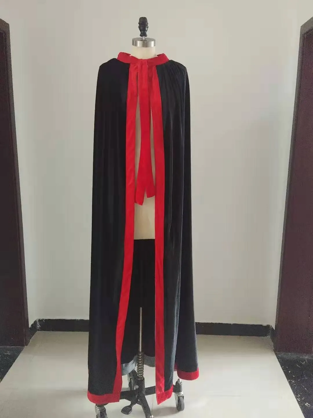 

Faionable Retro Velvet Double-Sided ex Long Coat No-Cap Opera Costume Multifunctional Singing Cloak Drama Robe