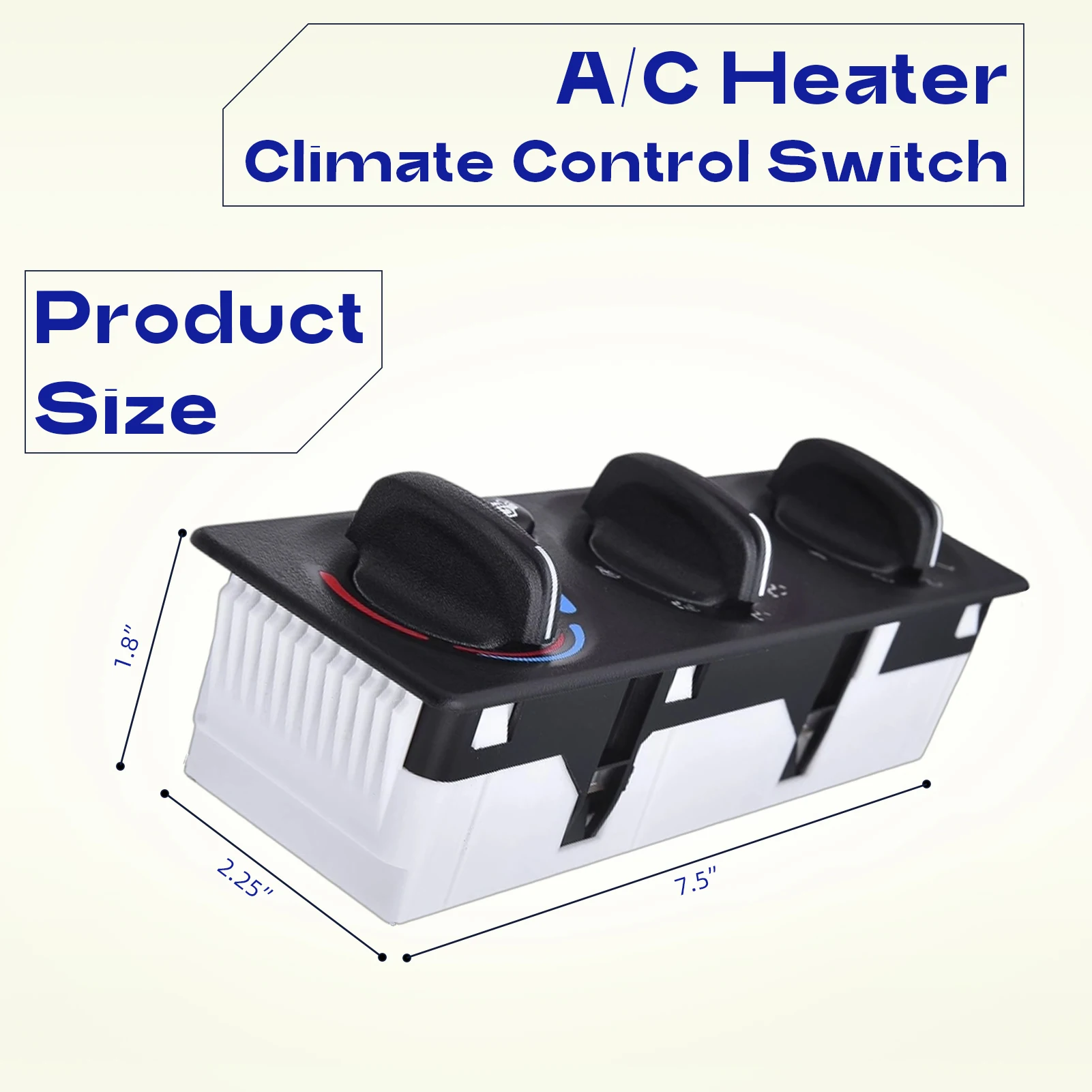 Image 3: Panneau de commande de climatisation de chauffage A/C, 1 pièce, Compatible avec Peterbilt 2008 – 2015 384
