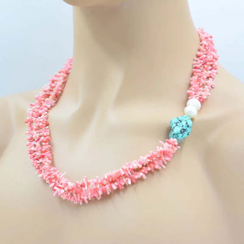 

the last one. Exquisite Natural Coral Necklace 22”