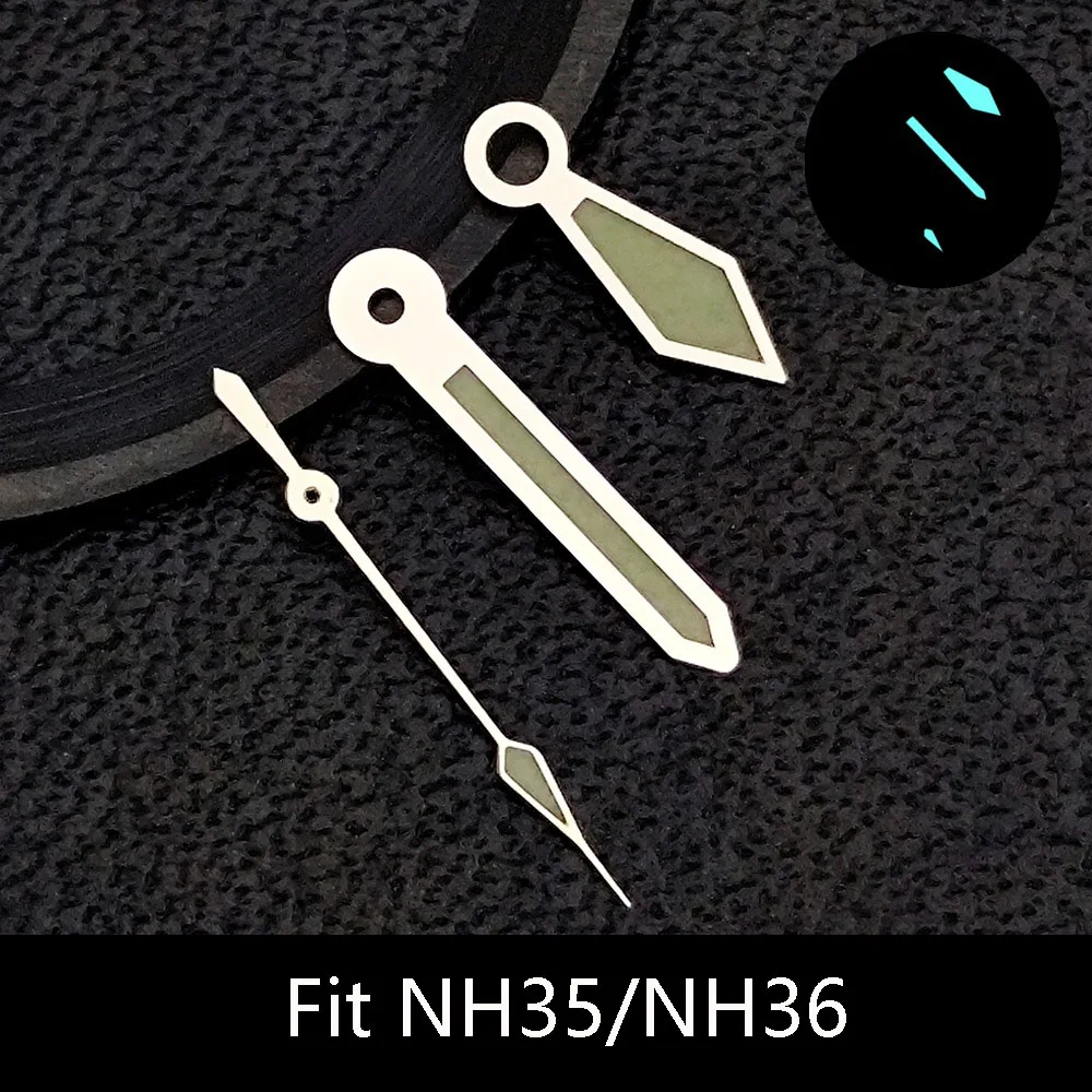 発光 NH35 針矢印時計の針 nh35 ダイバーメルセデス主義針 NH35/NH36/NH38/NH70 自動運動時計アクセサリー