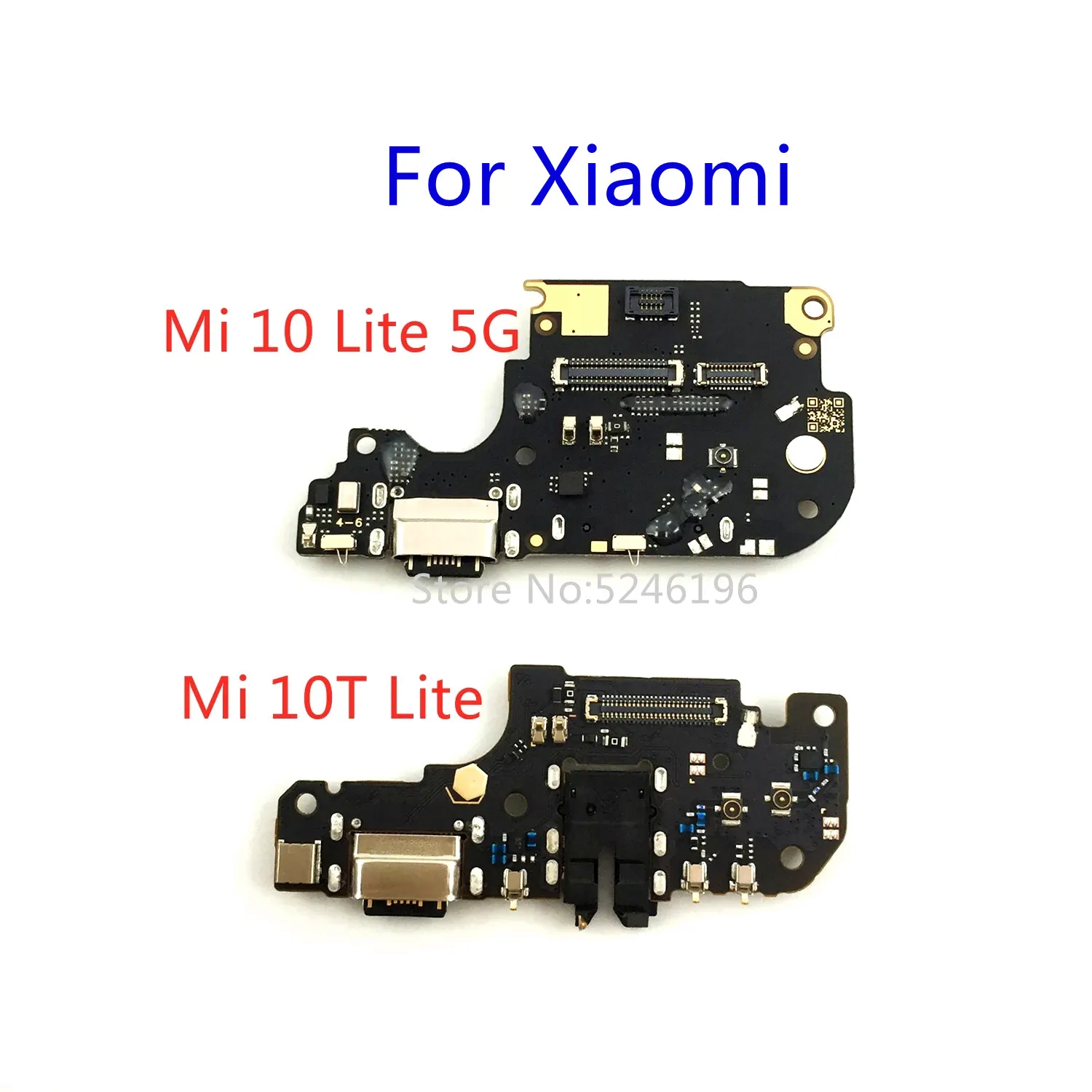 1pcs USB Port Connector Dock Charging Board Flex Cable For Xiaomi Mi 10 Lite 5G Xiaomi Mi 10T Lite Replace Parts.