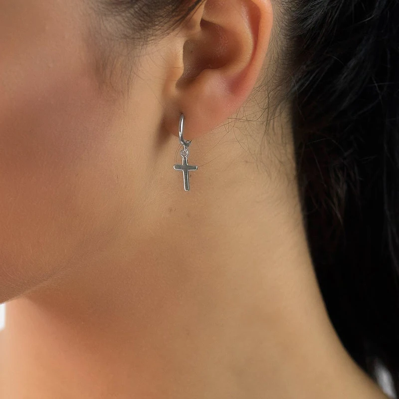 1 Paar hochwertige Silberohrringe der Serie 925 aus Sterlingsilber, luxuriöse Creolen, CZ-Ohrringe, Modeschmuck – Detail 22