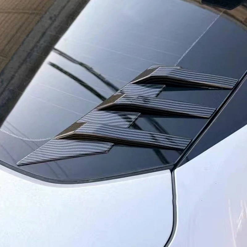 Car Rear Windshield Sticker Decoration Accessory Side Spoiler Splitter Trim Triangle Louver Window Sunshade Windshield for Cars