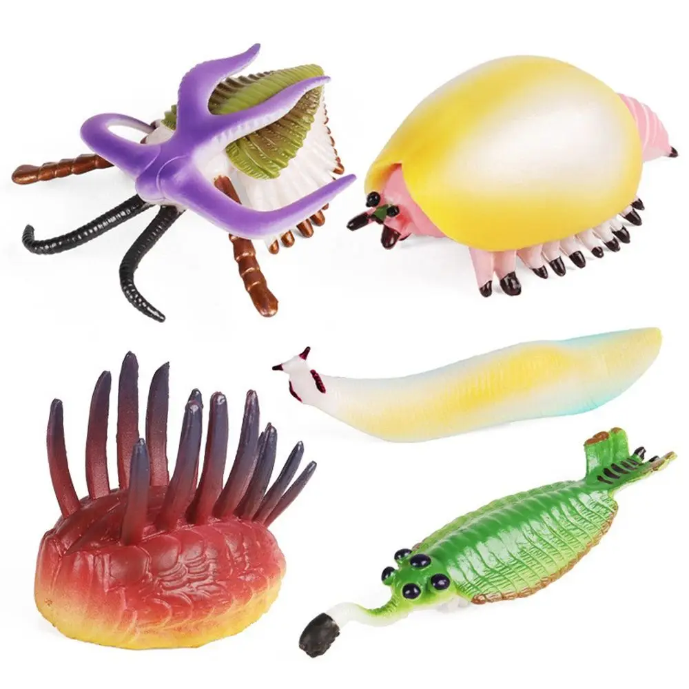 Prehistoric Ocean Animal Figure Simulation Nautilus Marine Life Figurines Educational Ancient Trilobite Figure Collection
