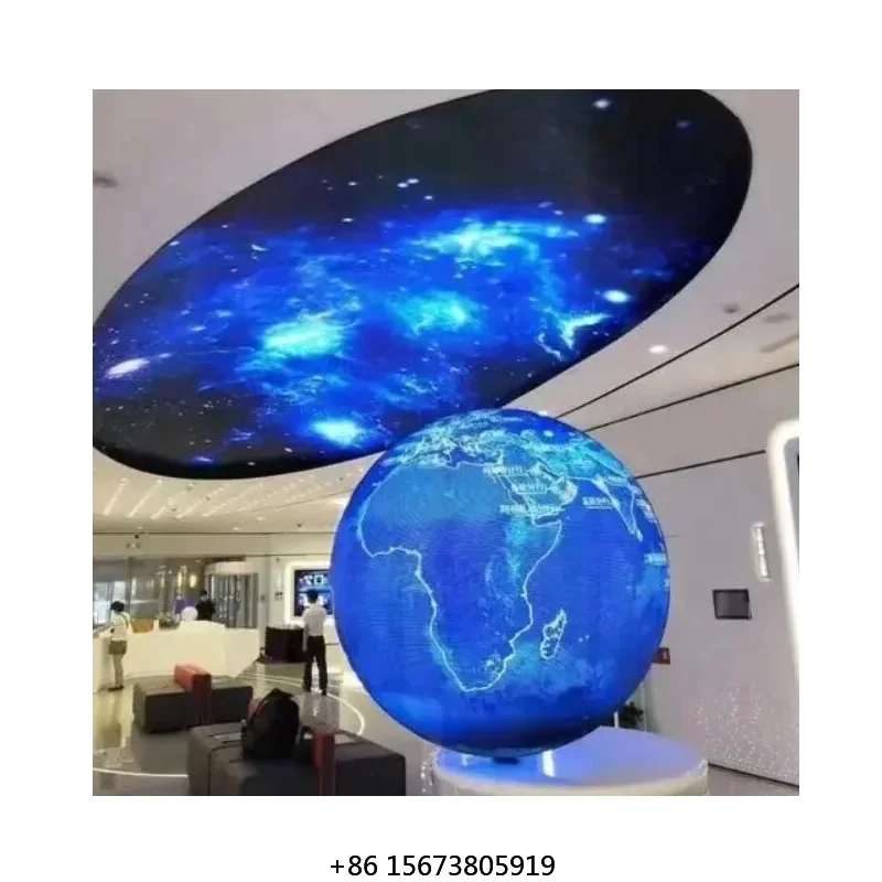 Spherical Led P1.8 P2 P2.5 P3 P4 P5 Spherical Screen Led Video Globe Display Ball Wall Round Spherical Led Display