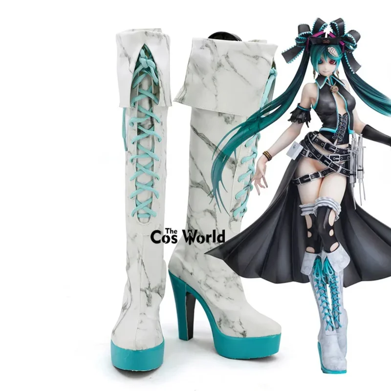 New 2025 Miku Karune SHI-E Calne Ca Anime Customize Cosplay High Heels Shoes Boots 94ly