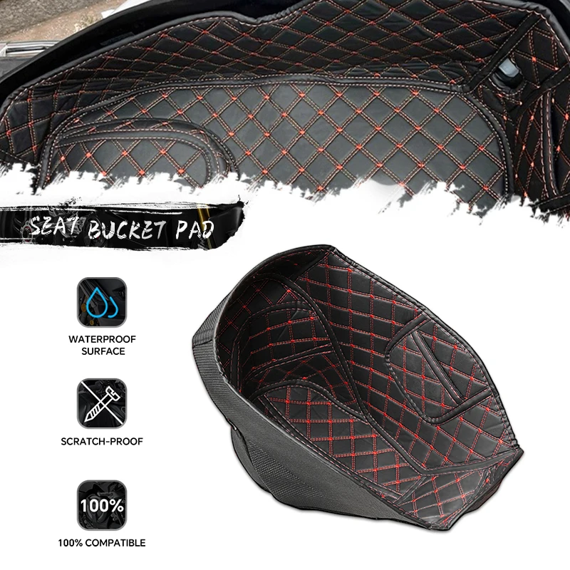 

Motorcycle Leather Seat Bucket Pad For ADV350 NSS750 NSS350 xadv750 PCX160 PCX155 Rear Trunk Cargo Protector XADV pcx160