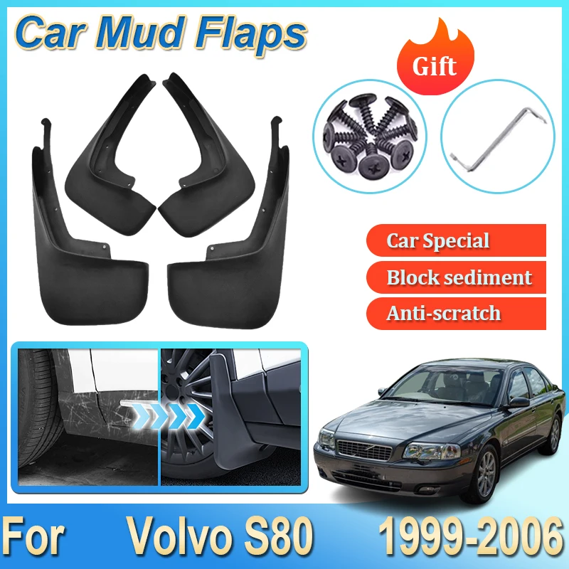 

For Volvo S80 2004 Accessories 1999-2006 Car Anti-splash Mudguards Auto Front Rear Fender Wheel Covers MudFlaps Car Accessories