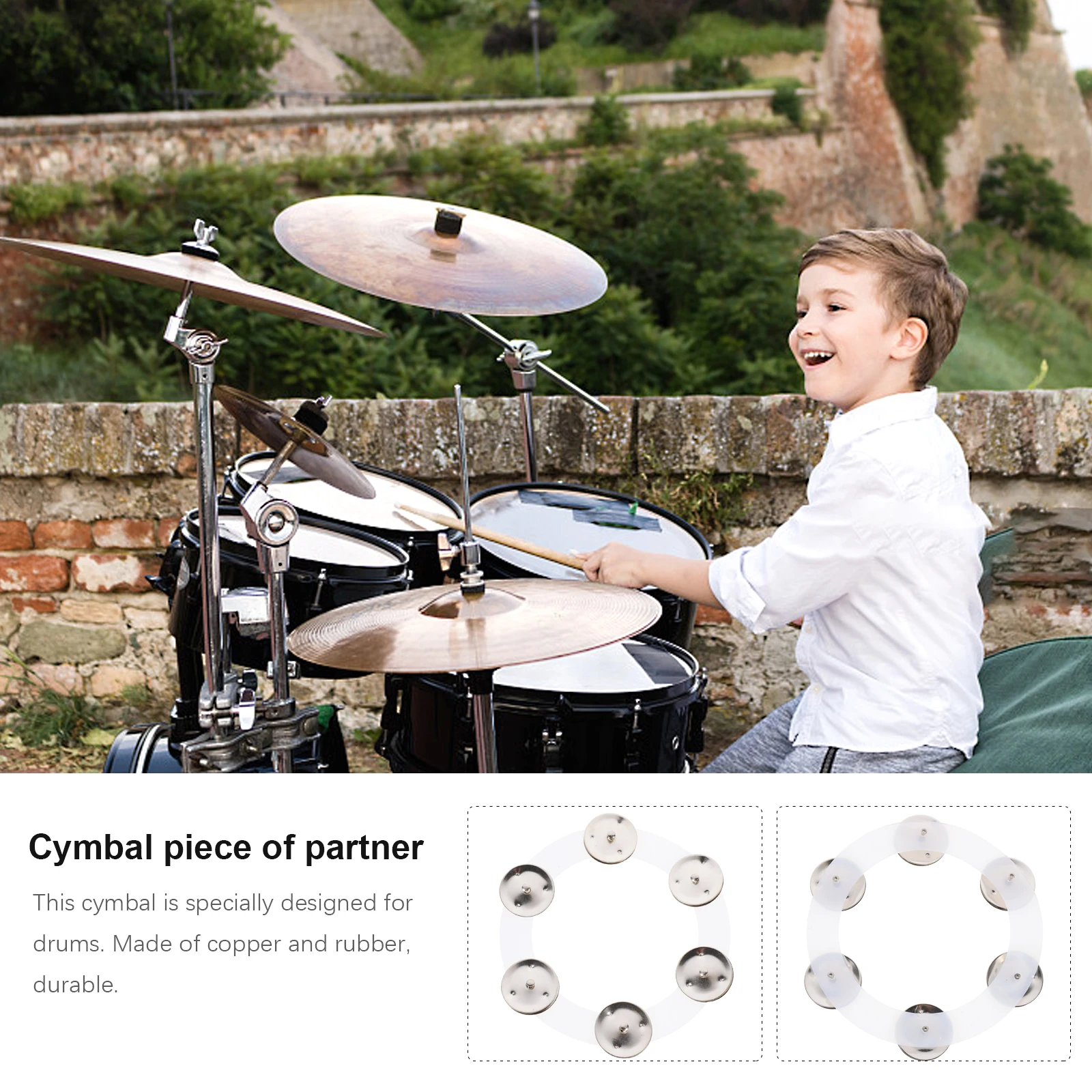 

drum cymbal drum hi-hat bell useful drum accessory durable hi-hat bell portable cymbal bell