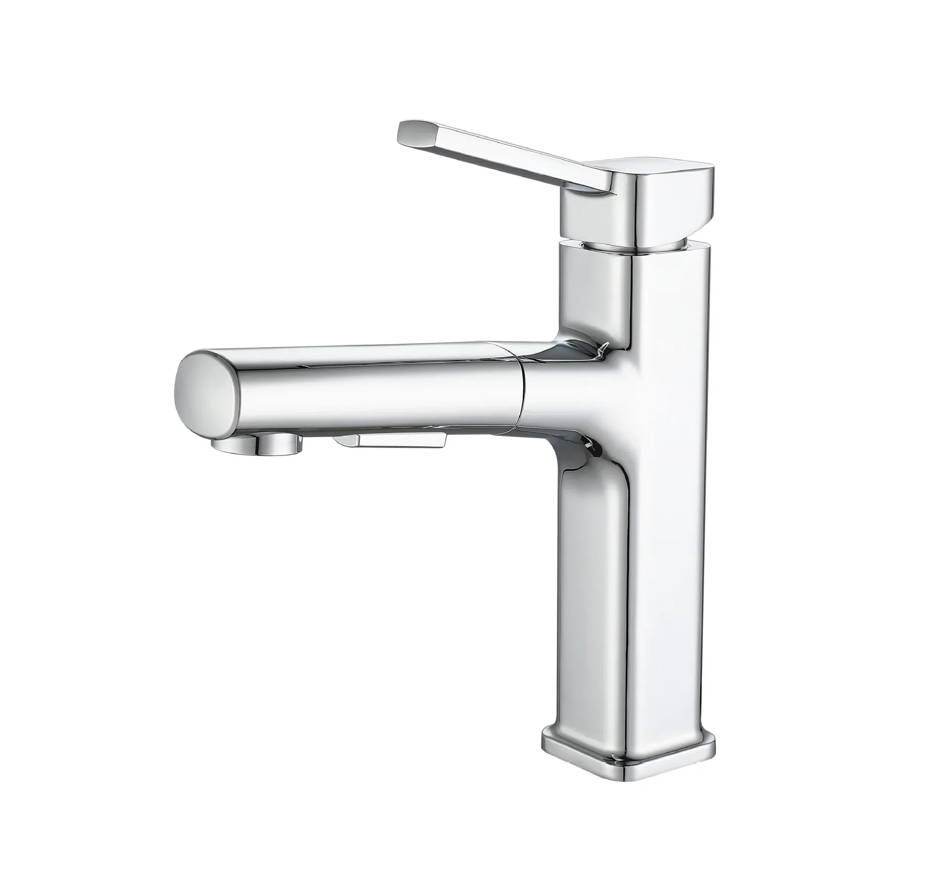 

Pull-out basin, faucet, single-hole seated washbasin, hot and cold, dual mode, water outlet.