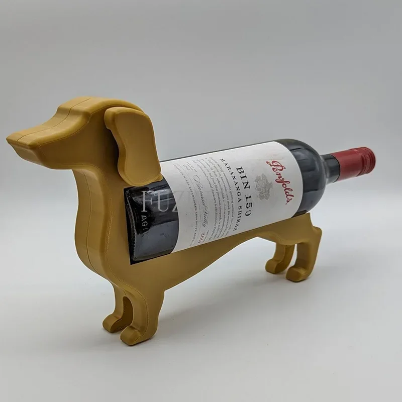 Sausage dog red wine bottle rack, bottle support bracket, decoration rack