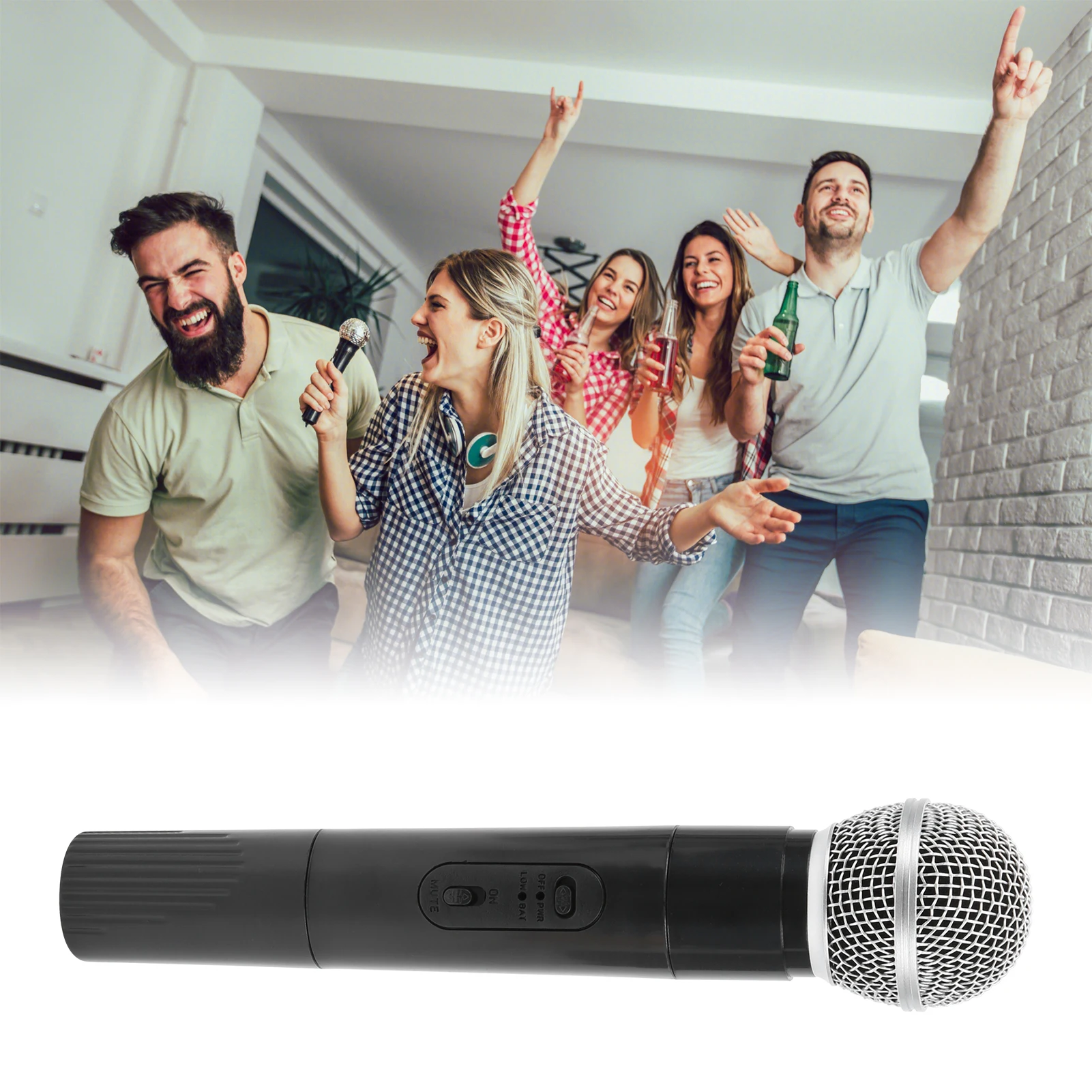 Prop Microphone Plastic Prop Microphone for Karaoke Dance Shows Practice Microphone Props for Karaoke Karaoke Prop Mic