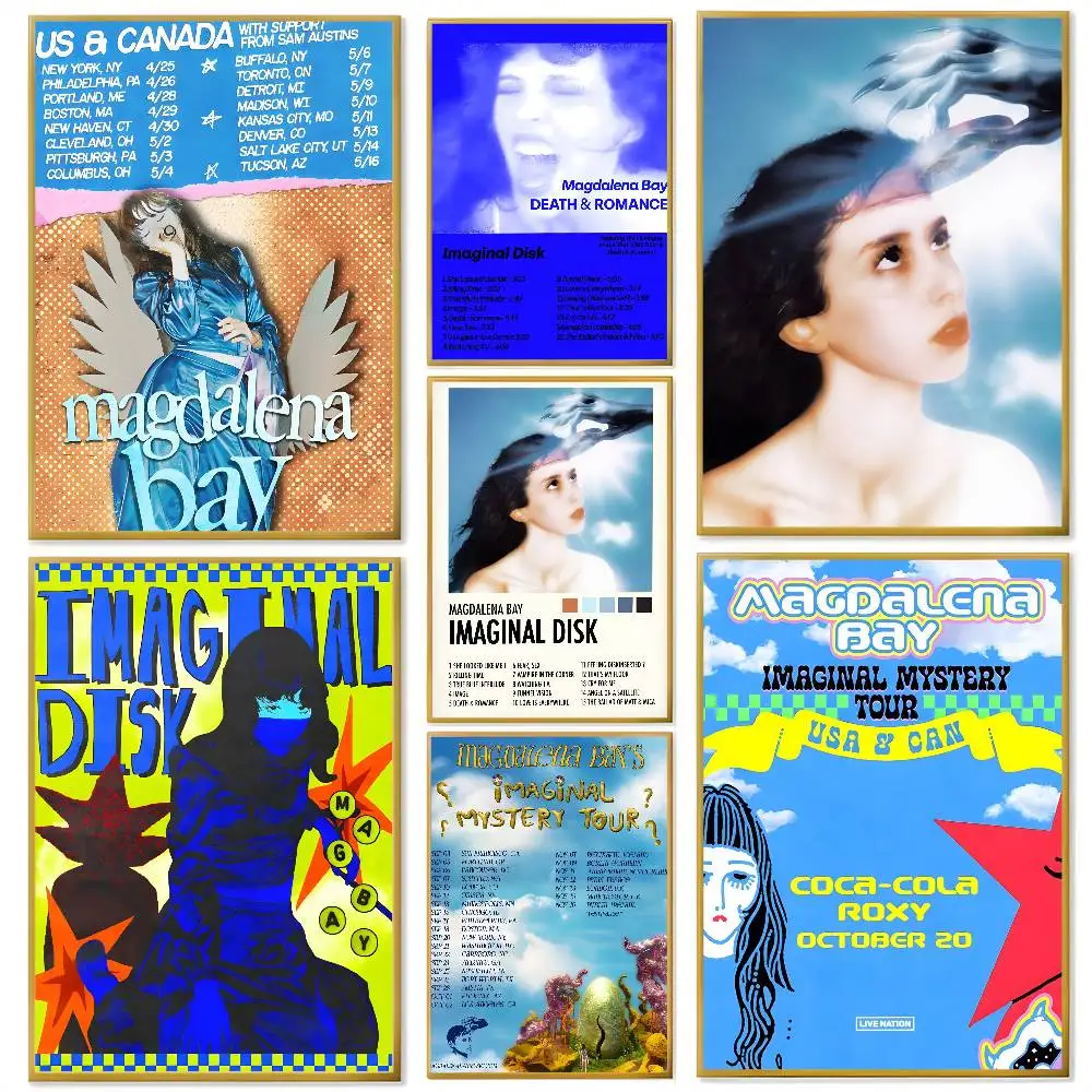 Póster de disco lmaginal m-magdalena b-bay, decoración del hogar, pared adhesiva HD, impermeable, decoración del hogar, sala de estar, dormitorio y bar