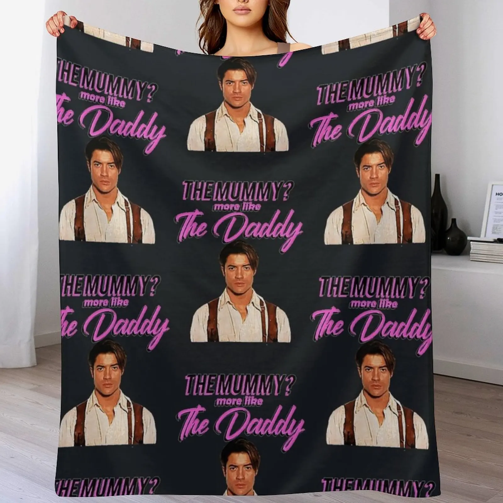 

DADDY THE MUMMY T-Shirt Throw Blanket cosplay anime Travel Blankets