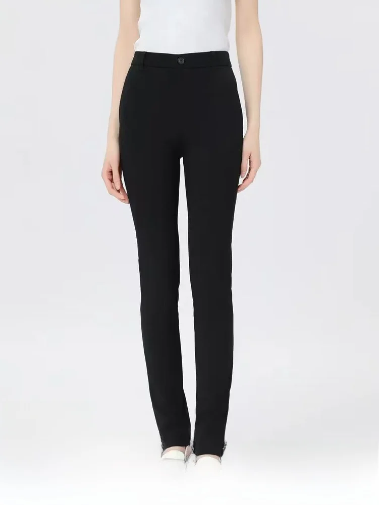 girdear-2025-nouvelle-collection-Ete-automne-pantalon-crayon-femme-coupe-slim-decontracte-a-revers-extensible-dans-les-quatre-sens-taille-haute-jambe-droite