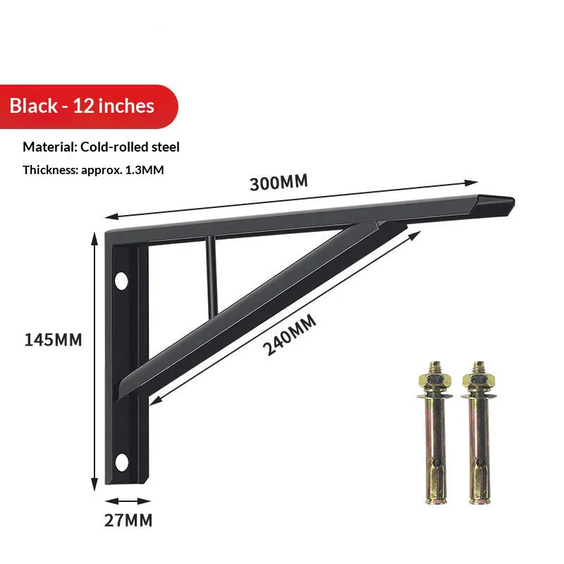 Undermount basin load-bearing bracket wall-mounted suspended sink thickened rock plate marble triangular support frame kitchen b