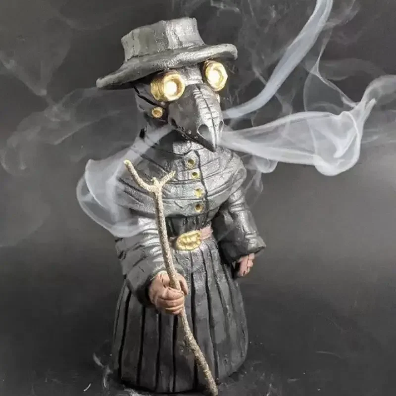 

Halloween Plague Doctor Incense Burner Mr. Mini Crow Decompresses The Incense Burner Home Mr. Crow Incense Burner Statue