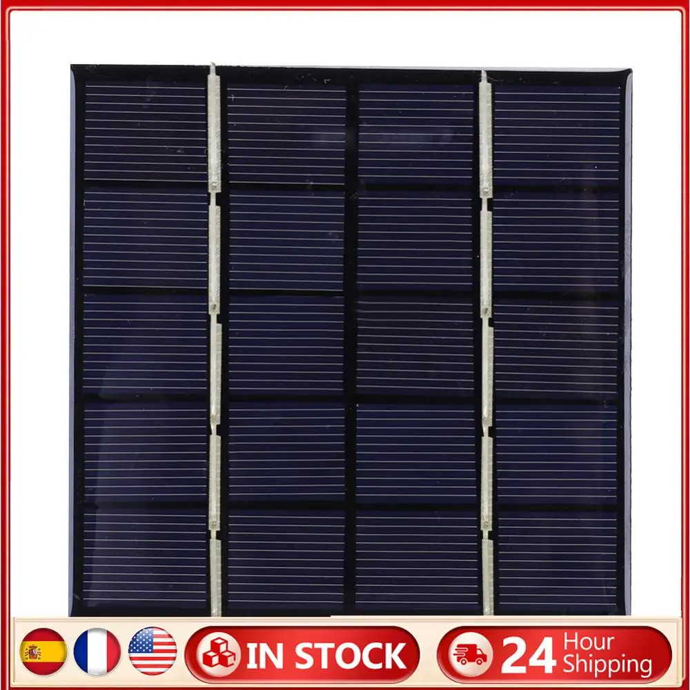 

3W 5V Solar Charging Panel Photovoltaic Cells Phone Power Bank for Solar Light for 3.7V Battery 3-5V Battery/Phone Charger