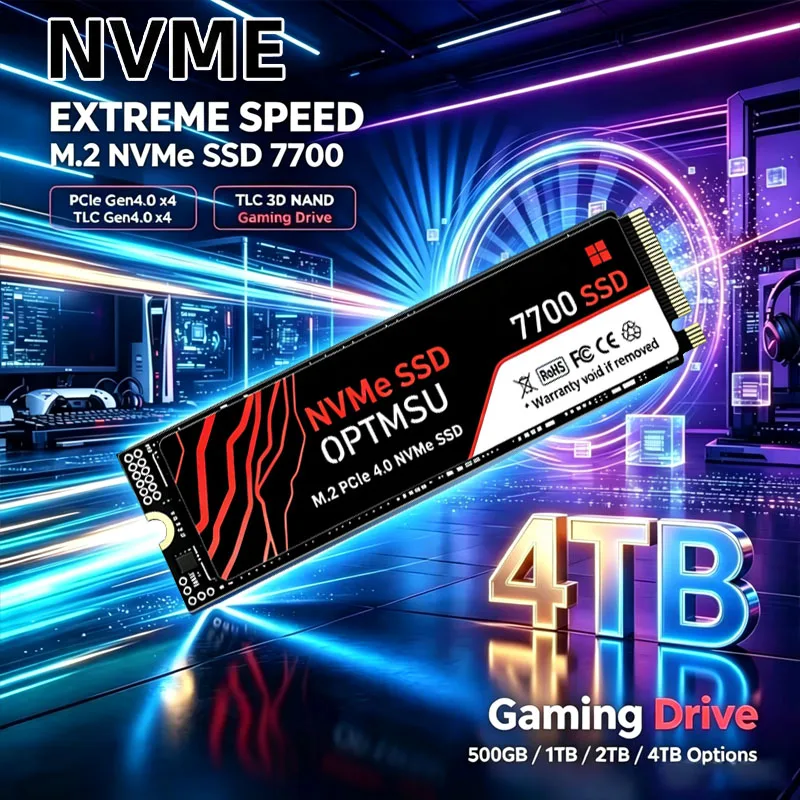 SSD NVMe M2 7700 1TB 500GB 1TB 2TB Nvme M2 SSD M.2 2280 PCIe 3.0x4 Unidades de Estado Sólido Internas para Laptop e Desktop