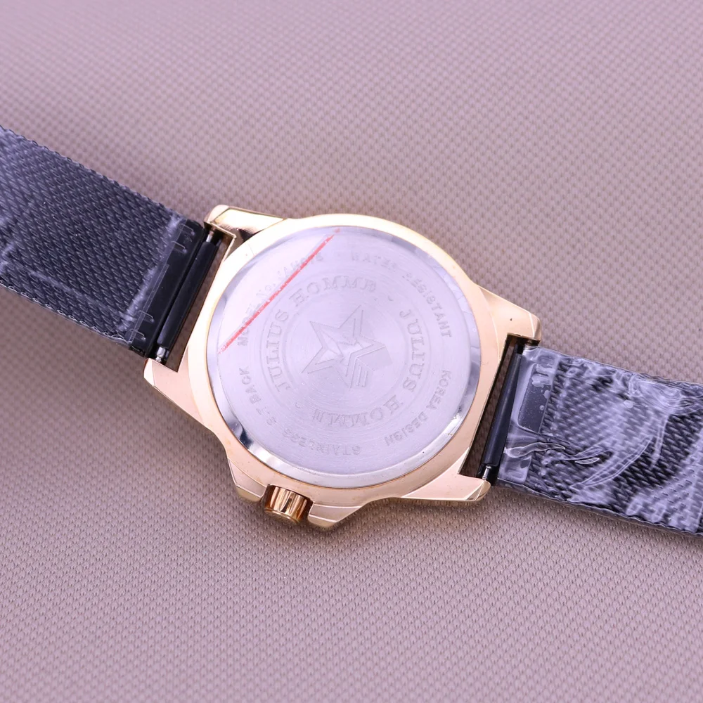 5 Colors Homme Men\'s Watch Japan Mov Hours Top Fashion Dress Steel Bracelet Boy Birthday Valentine Gift Box